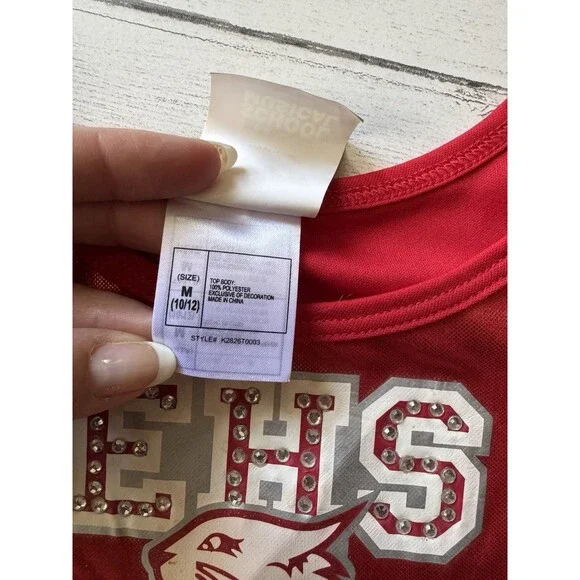 Girls Medium 10-12 EHS Highschool Musical Cheerleader Halloween Costume - Picture 4 of 9